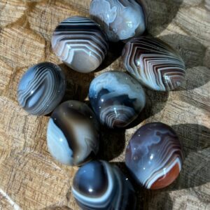 Pierre roulée, Agate du Botswana