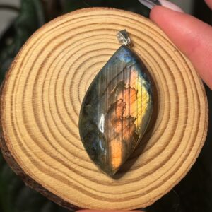 Pendentif Labradorite, Argent S925