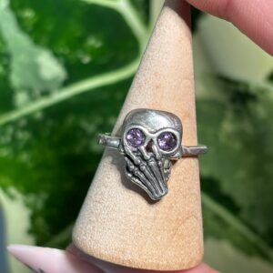 Bague Squelette, Améthyste - Argent S925