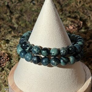 Bracelet Jaspe Kambaba – perles rondes (8 mm)