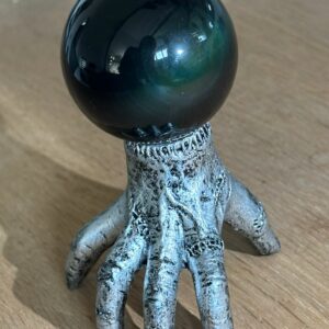 Sphère Obsidienne Œil Céleste sur support "La Chose"