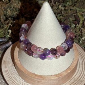 Bracelet Super Seven – perles rondes (8 mm)